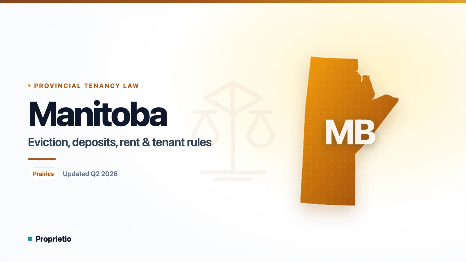 Manitoba property management laws — Eviction & termination