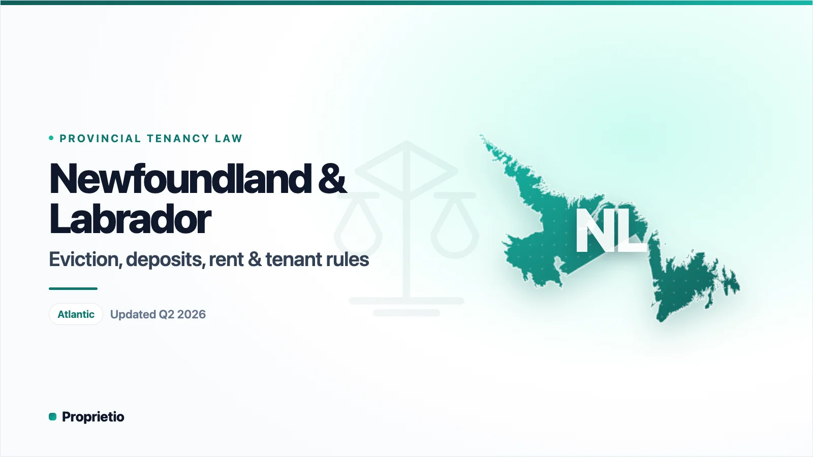 Newfoundland and Labrador property management laws — Eviction & termination