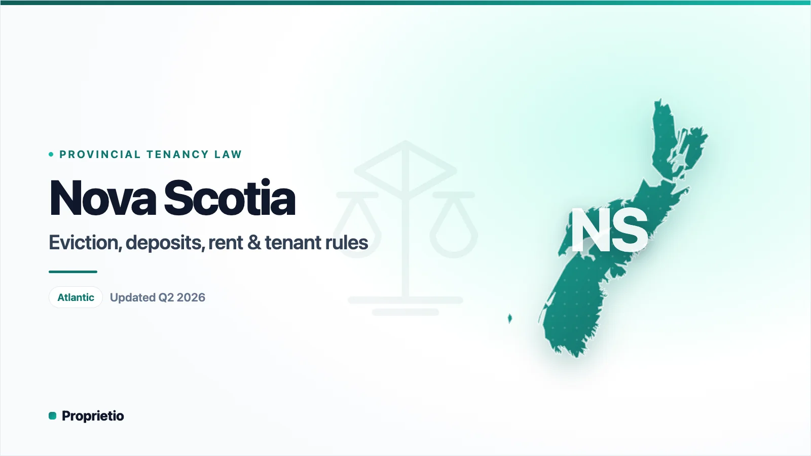 Nova Scotia property management laws — Eviction & termination