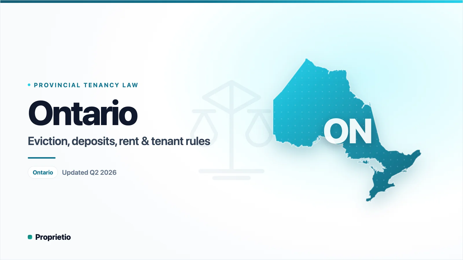 Ontario property management laws — Eviction & termination